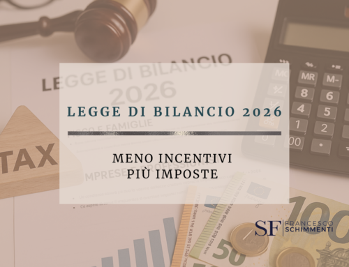 Legge di Bilancio 2026: meno incentivi, più imposte. Ma chi pianifica, risparmia.